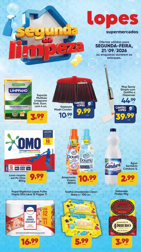 Catálogo Lopes Supermercados | SEGUNDA DA LIMPEZA - | 2026-09-21T00:00:00.000Z - 2026-09-21T00:00:00.000Z