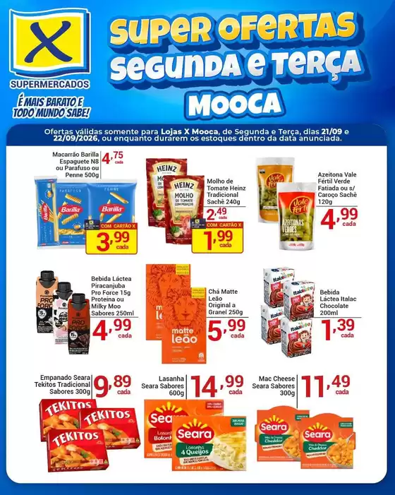 Catálogo X Supermercados | Nossas melhores pechinchas | 2026-09-21T00:00:00.000Z - 2026-09-22T00:00:00.000Z