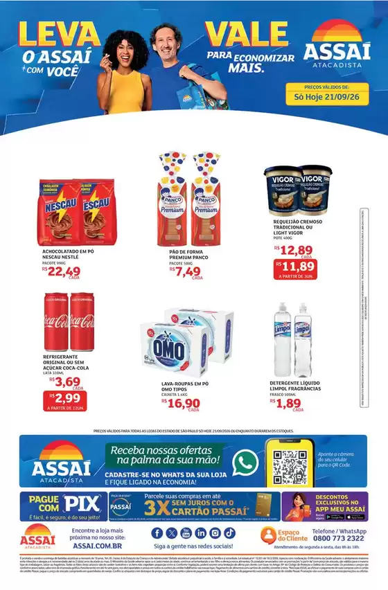 Catálogo Assaí Atacadista | Encarte Assaí Atacadista 172212-784 | 2026-09-21T00:00:00.000Z - 2026-09-21T00:00:00.000Z
