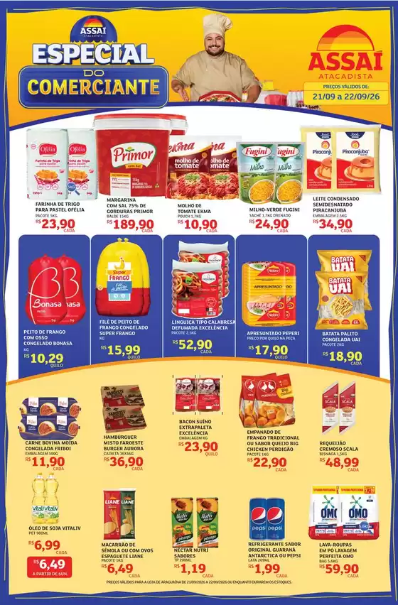 Catálogo Assaí Atacadista em Chácara | Encarte Assaí Atacadista 172247-578 | 2026-09-21T00:00:00.000Z - 2026-09-22T00:00:00.000Z