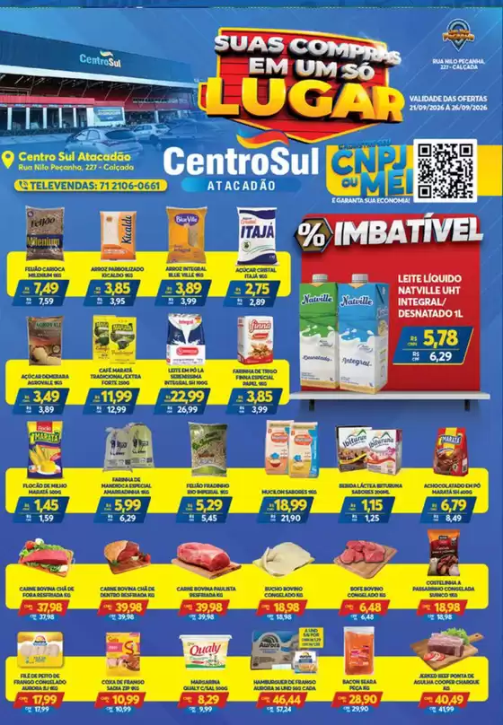 Catálogo Atacadão Centro Sul | Ofertas exclusivas | 2026-09-21T00:00:00.000Z - 2026-09-26T00:00:00.000Z