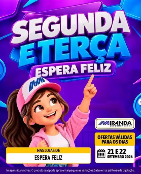 Catálogo Miranda Supermercados | Segunda E Terça Espera feliz | 2026-09-22T00:00:00.000Z - 2026-09-22T00:00:00.000Z