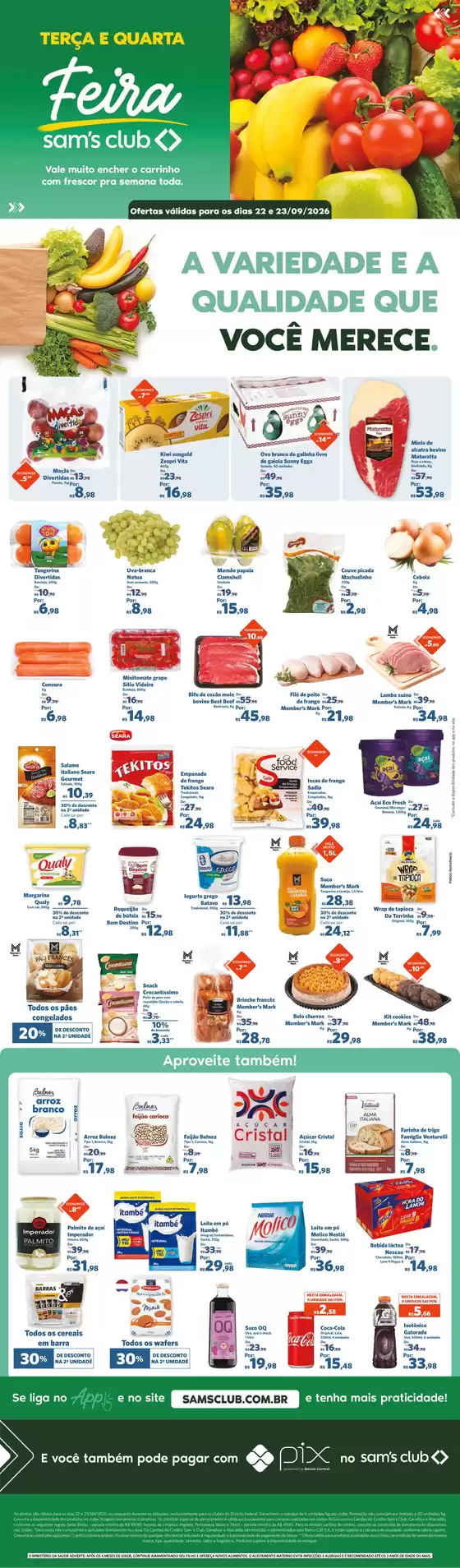 Catálogo Sam's Club | OFERTAS FEIRA | 2026-09-22T00:00:00.000Z - 2026-09-23T00:00:00.000Z