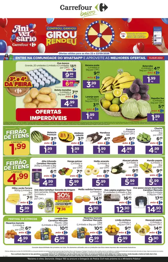 Catálogo Carrefour Bairro | FEIRA | 2026-09-22T00:00:00.000Z - 2026-09-23T00:00:00.000Z