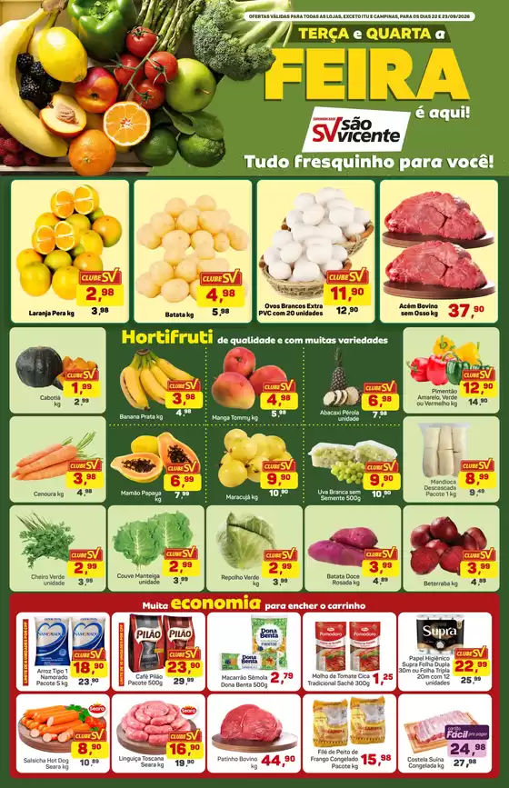 Catálogo Supermercados São Vicente | Ofertas exclusivas | 2026-09-22T00:00:00.000Z - 2026-09-23T00:00:00.000Z
