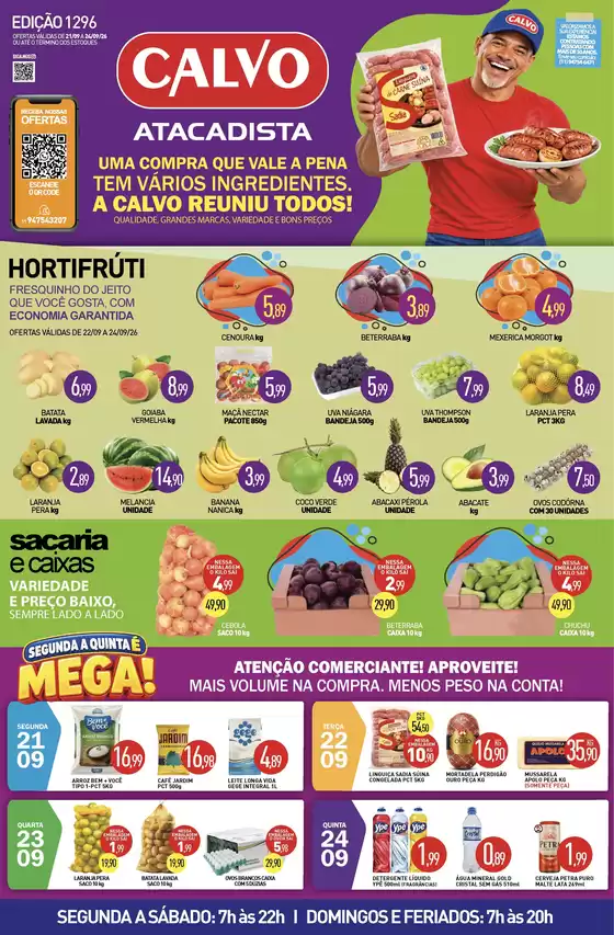 Catálogo Calvo Atacadista | Ofertas para caçadores de pechinchas | 2026-09-21T00:00:00.000Z - 2026-09-26T00:00:00.000Z