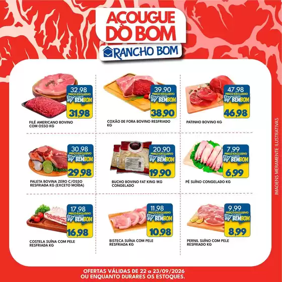 Catálogo Rancho Bom Supermercados | Encarte Rancho Bom Supermercados | 2026-09-22T00:00:00.000Z - 2026-09-23T00:00:00.000Z