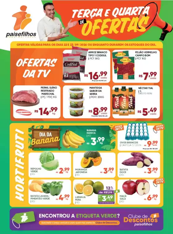 Catálogo Pais e Filhos Supermercados | Encarte Pais e Filhos Supermercados | 2026-09-22T00:00:00.000Z - 2026-09-23T00:00:00.000Z