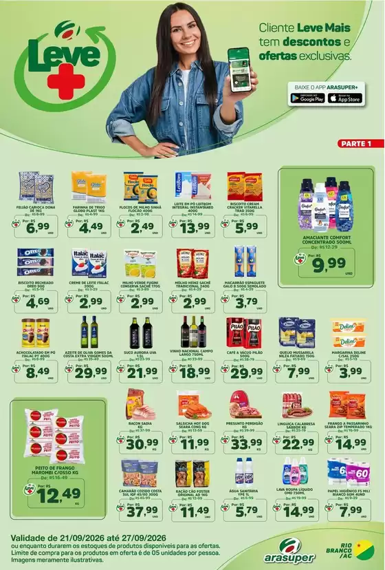 Catálogo Araújo Supermercados em Cristal | OFERTAS LEVE MAIS | 2026-09-22T00:00:00.000Z - 2026-09-27T00:00:00.000Z
