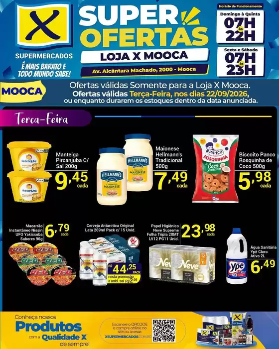 Catálogo X Supermercados | Melhores ofertas para todos os clientes | 2026-09-22T00:00:00.000Z - 2026-09-22T00:00:00.000Z