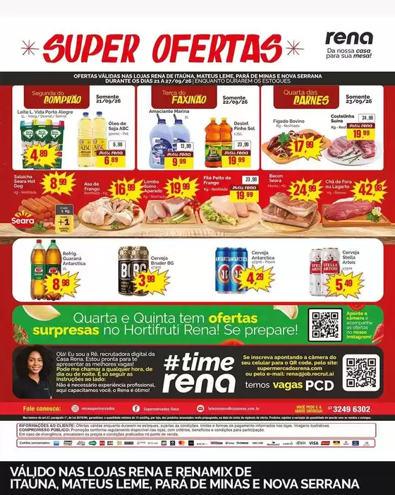 Catálogo Supermercados Rena | Grandes descontos em produtos selecionados | 2026-09-21T00:00:00.000Z - 2026-09-27T00:00:00.000Z