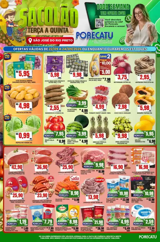 Catálogo Supermercado Porecatu | Tabloide De Ofertasrio Preto | 2026-09-22T00:00:00.000Z - 2026-09-24T00:00:00.000Z