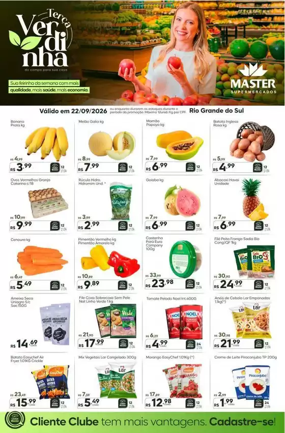 Catálogo Master Supermercados | Terca verdinha | 2026-09-22T00:00:00.000Z - 2026-09-22T00:00:00.000Z