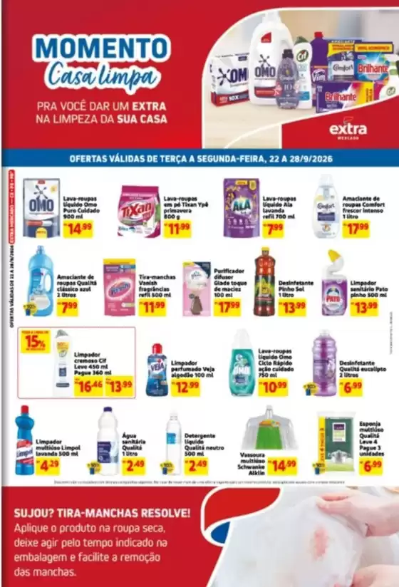 Catálogo Clube Extra | Momento Casa Limpa | 2026-09-22T00:00:00.000Z - 2026-09-28T00:00:00.000Z