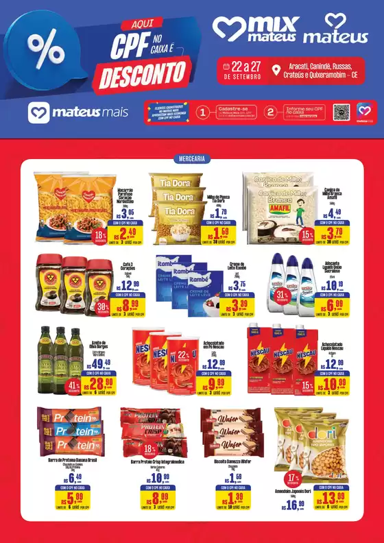 Catálogo Supermercados Mateus | Descontos do App | 2026-09-21T00:00:00.000Z - 2026-09-27T00:00:00.000Z