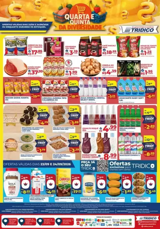 Catálogo Supermercados Tridico | Quarta e Quinta da Diversidades | 2026-09-23T00:00:00.000Z - 2026-09-24T00:00:00.000Z