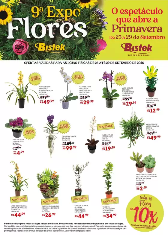 Catálogo Bistek Supermercados | Lâmina ExpoFlores BISTEK | 2026-09-23T00:00:00.000Z - 2026-09-29T00:00:00.000Z