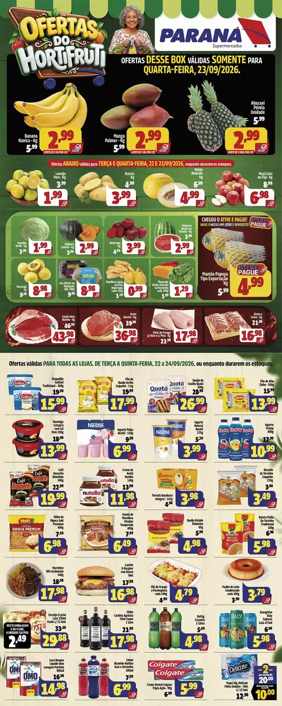 Catálogo Paraná Supermercados | Descubra ofertas atraentes | 2026-09-22T00:00:00.000Z - 2026-09-24T00:00:00.000Z