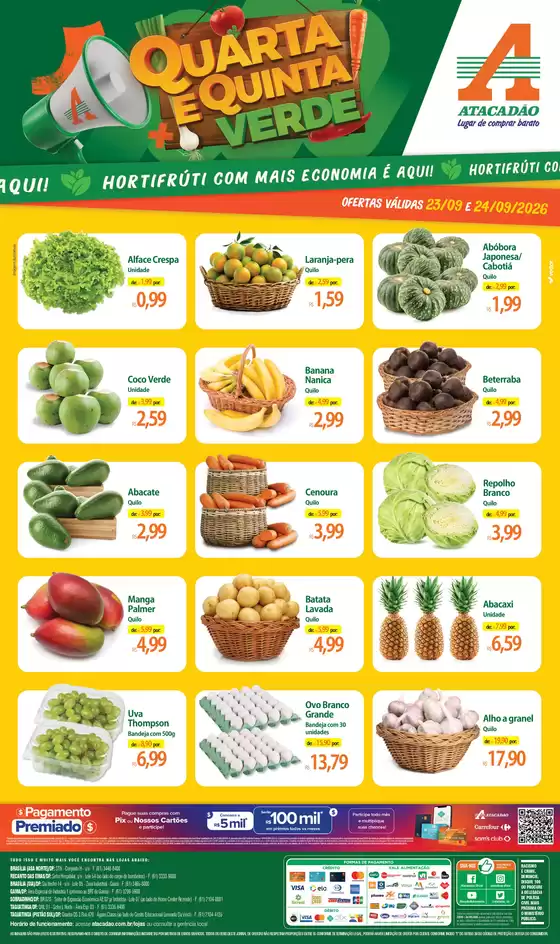 Catálogo Atacadão em Embu-Guaçu | Atacadão - Hortifrúti | 2026-09-23T00:00:00.000Z - 2026-09-24T00:00:00.000Z