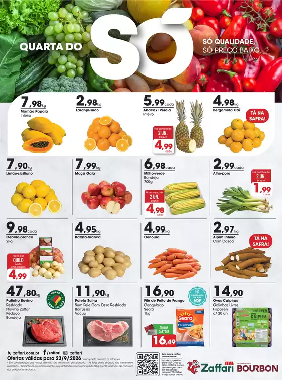 Catálogo Zaffari | Ofertas Quarta do Só | 2026-09-23T00:00:00.000Z - 2026-09-23T00:00:00.000Z