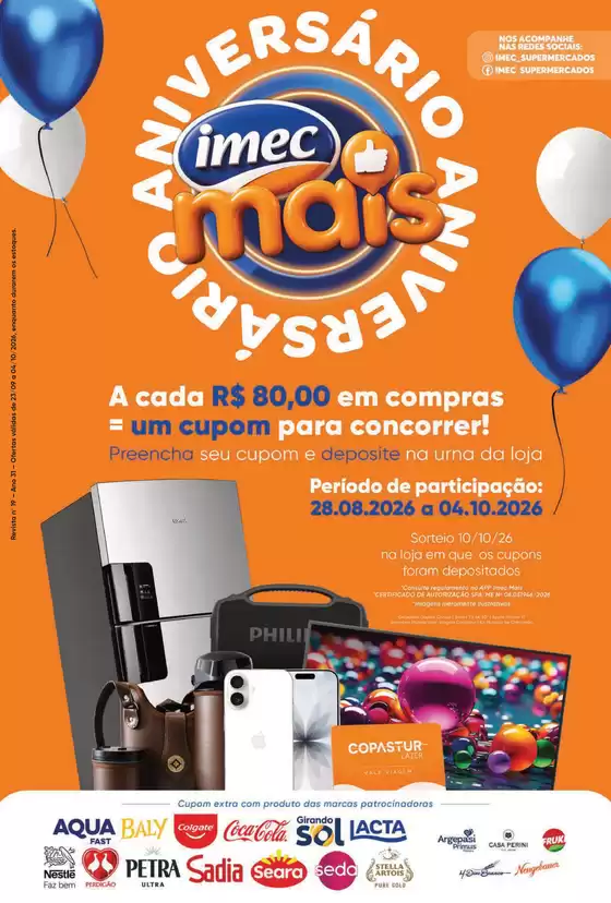 Catálogo Imec Supermercados | BAIXA 17187 Revista Imec Aniversario III 2309 a 04102026 | 2026-09-21T00:00:00.000Z - 2026-09-24T00:00:00.000Z
