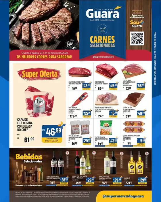 Catálogo Supermercado Guará | Encarte Supermercado Guará | 2026-09-23T00:00:00.000Z - 2026-09-24T00:00:00.000Z