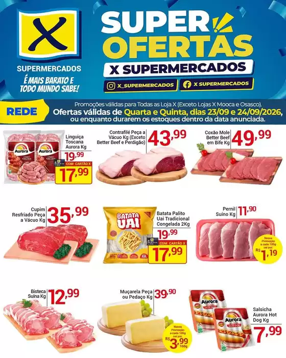 Catálogo X Supermercados | Melhores ofertas para todos os caçadores de pechinchas | 2026-09-23T00:00:00.000Z - 2026-09-24T00:00:00.000Z