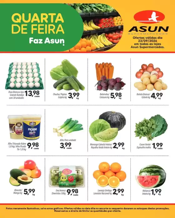 Catálogo Asun | Quarta Dia de Feira | 2026-09-23T00:00:00.000Z - 2026-09-23T00:00:00.000Z