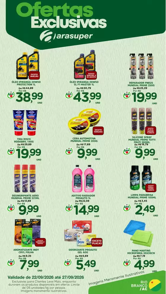 Catálogo Araújo Supermercados | EXCLUSIVA AUTOMOTIVOS | 2026-09-22T00:00:00.000Z - 2026-09-27T00:00:00.000Z