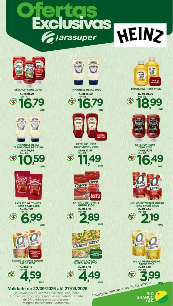 Catálogo Araújo Supermercados | EXCLUSIVA HEINZ | 2026-09-22T00:00:00.000Z - 2026-09-27T00:00:00.000Z