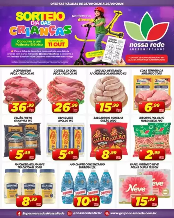 Catálogo Nossa Rede Supermercados | Ofertas exclusivas | 2026-09-23T00:00:00.000Z - 2026-09-26T00:00:00.000Z