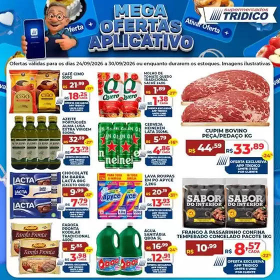 Catálogo Supermercados Tridico | Mega Ofertas Aplicativo | 2026-09-24T00:00:00.000Z - 2026-09-30T00:00:00.000Z