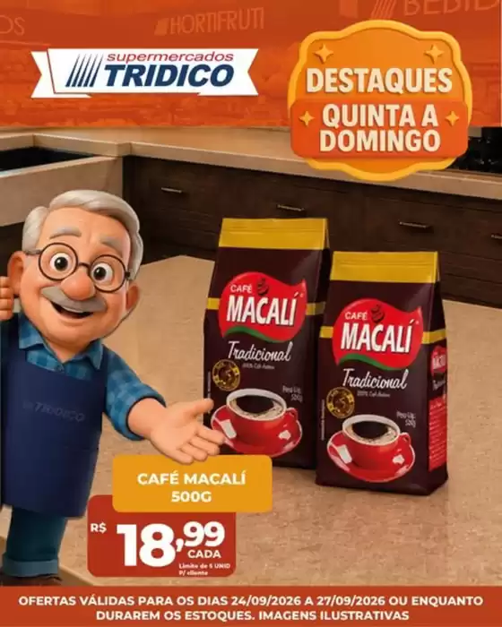 Catálogo Supermercados Tridico | Destaques Quinta a Domingo  | 2026-09-24T00:00:00.000Z - 2026-09-27T00:00:00.000Z