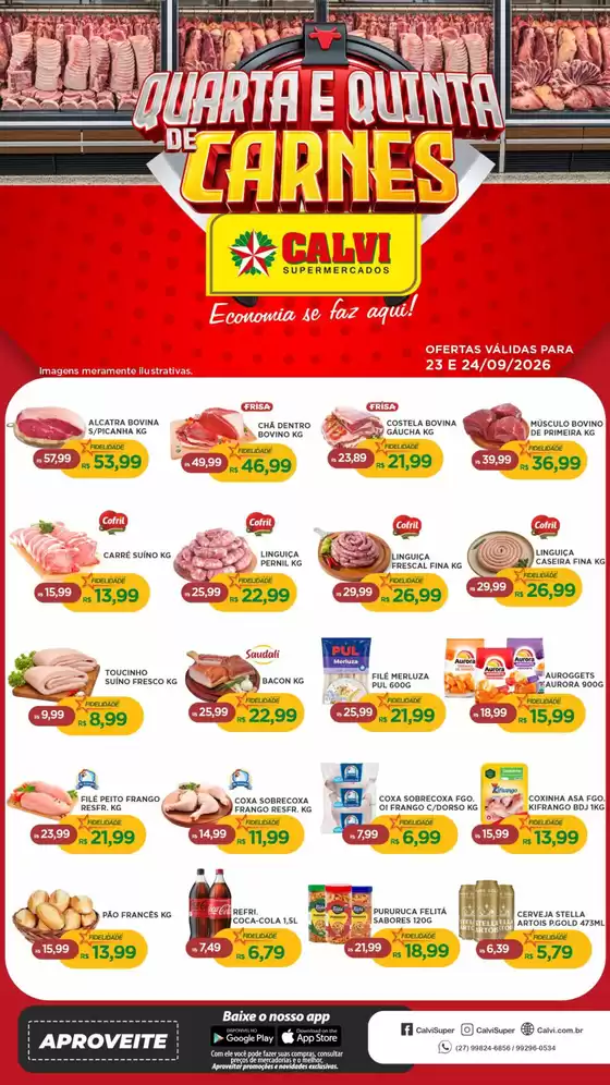 Catálogo Calvi Supermercados | Quarta e Quinta de Carnes | 2026-09-24T00:00:00.000Z - 2026-09-24T00:00:00.000Z