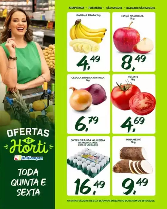 Catálogo Unicompra | Ofertas do Hortifruti toda quinta e sexta | 2026-09-24T00:00:00.000Z - 2026-09-25T00:00:00.000Z