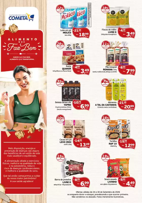 Catálogo Cometa Supermercados | Comida que faz bem para você. | 2026-09-24T00:00:00.000Z - 2026-09-30T00:00:00.000Z