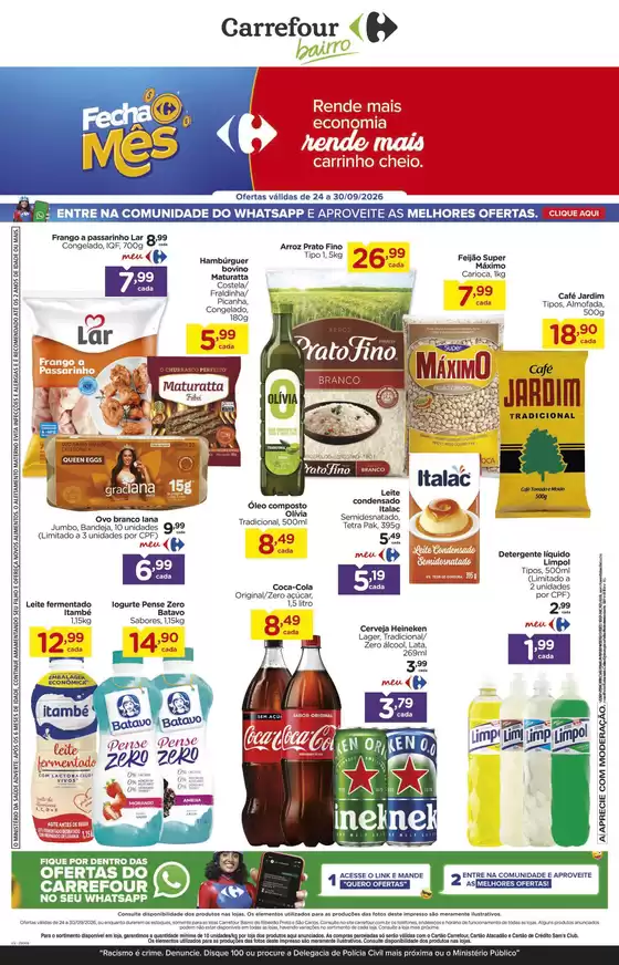 Catálogo Carrefour Bairro | Ofertas especiais para você | 2026-09-24T00:00:00.000Z - 2026-09-30T00:00:00.000Z
