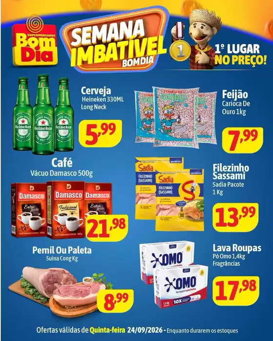 Catálogo Supermercados Bom Dia | Encarte Supermercados Bom Dia | 2026-09-24T00:00:00.000Z - 2026-09-24T00:00:00.000Z