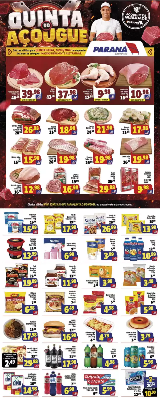 Catálogo Paraná Supermercados | Grandes descontos em produtos selecionados | 2026-09-24T00:00:00.000Z - 2026-09-24T00:00:00.000Z