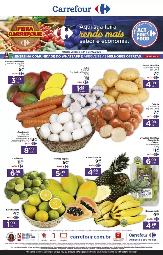 Catálogo Carrefour Bairro | LÂMINA EXCLUSIVA FLV | 2026-09-24T00:00:00.000Z - 2026-09-27T00:00:00.000Z