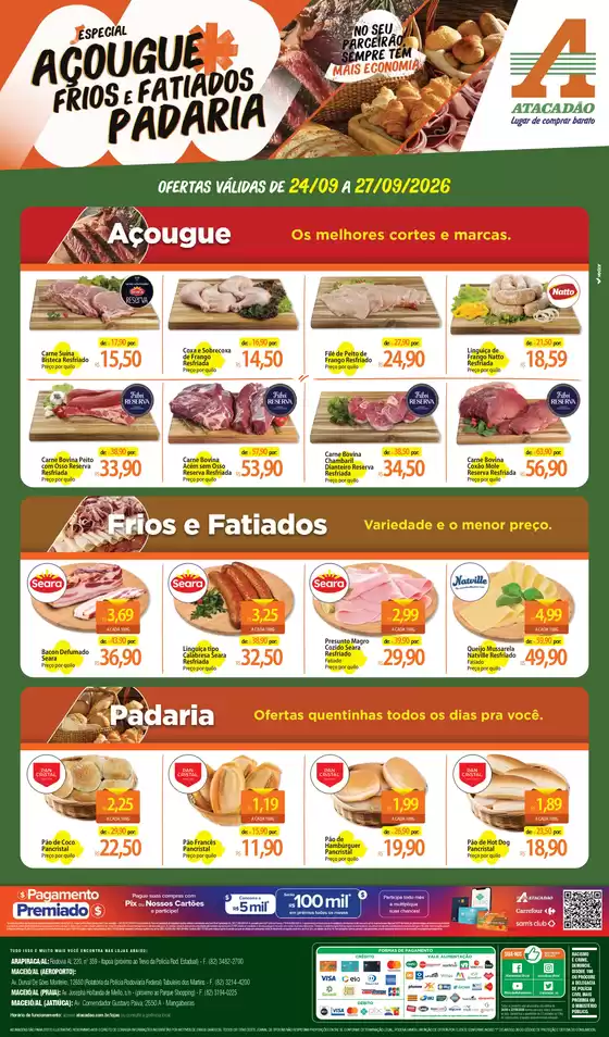 Catálogo Atacadão | Atacadão - Açougue / Padaria / Frios e Fatiados | 2026-09-24T00:00:00.000Z - 2026-09-27T00:00:00.000Z