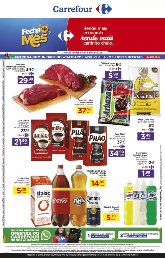 Catálogo Carrefour | Ofertas especiais atraentes para todos | 2026-09-24T00:00:00.000Z - 2026-09-30T00:00:00.000Z