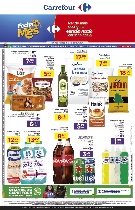 Catálogo Carrefour em Iracemápolis | Ofertas e promoções atuais | 2026-09-24T00:00:00.000Z - 2026-09-30T00:00:00.000Z