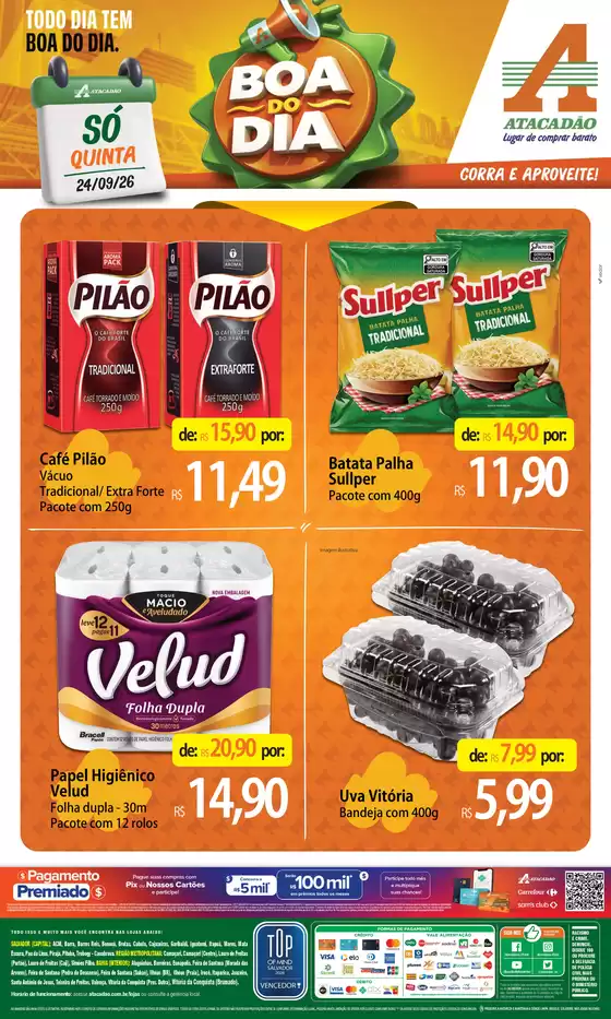 Catálogo Atacadão em Alagoinhas | Atacadão - Boa do Dia | 2026-09-24T00:00:00.000Z - 2026-09-24T00:00:00.000Z