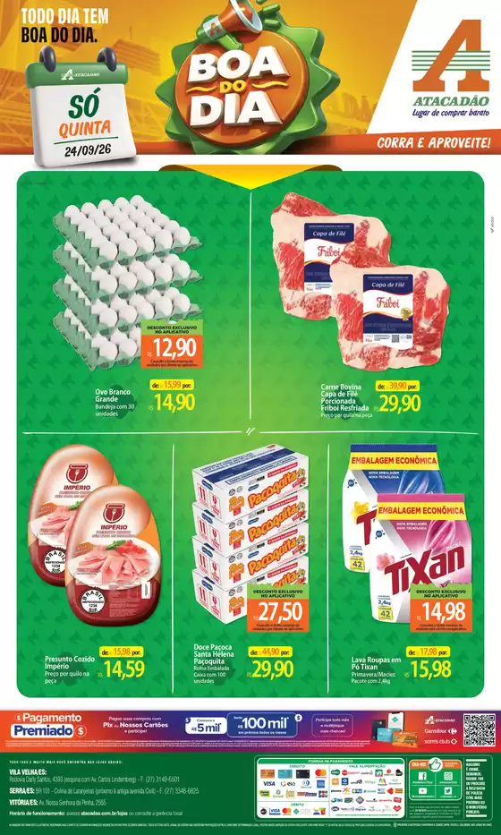 Catálogo Atacadão em Cariacica | Atacadão - Boa do Dia | 2026-09-24T00:00:00.000Z - 2026-09-24T00:00:00.000Z