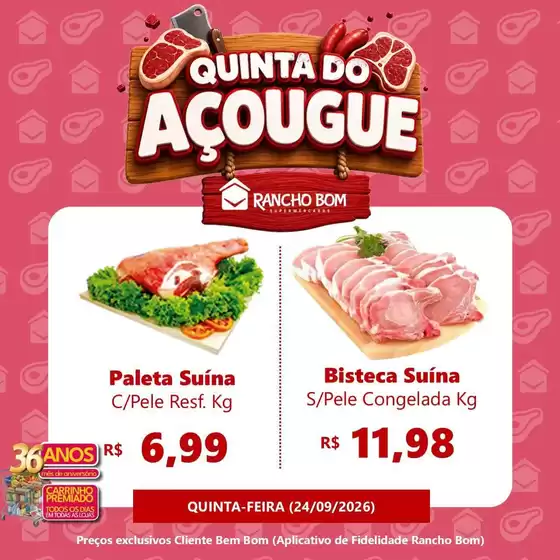 Catálogo Rancho Bom Supermercados | Encarte Rancho Bom Supermercados | 2026-09-24T00:00:00.000Z - 2026-09-24T00:00:00.000Z