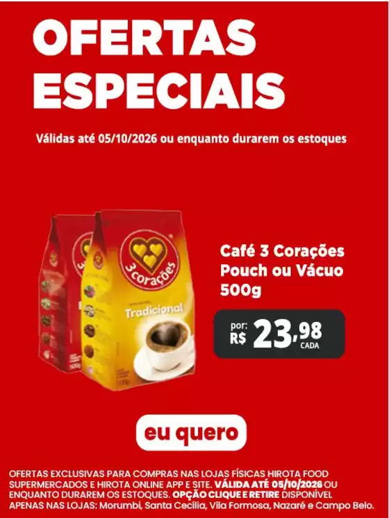 Catálogo Hirota Food Supermercado | Pechinchas e ofertas atuais | 2026-09-24T00:00:00.000Z - 2026-10-05T00:00:00.000Z