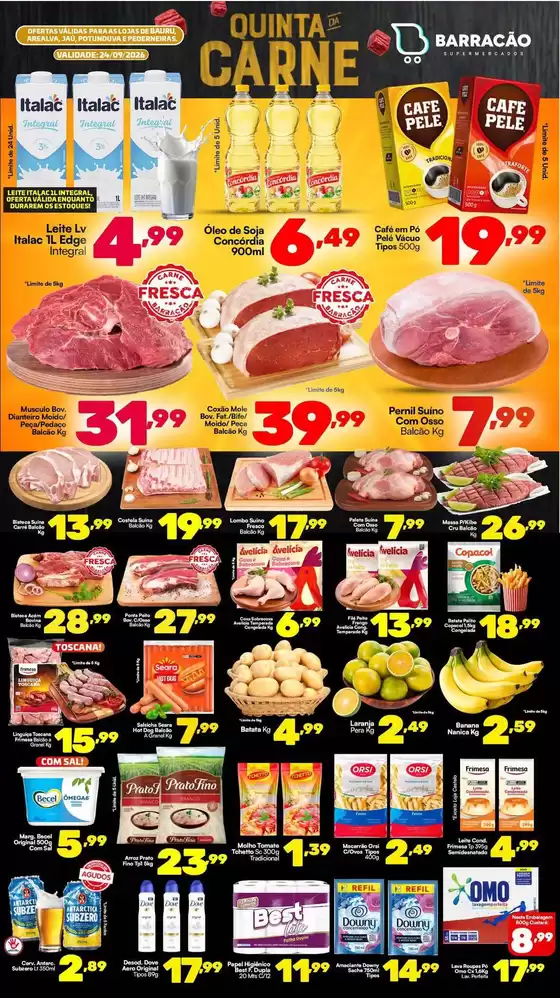 Catálogo Barracão Supermercado | Encarte Barracão Supermercado | 2026-09-24T00:00:00.000Z - 2026-09-24T00:00:00.000Z