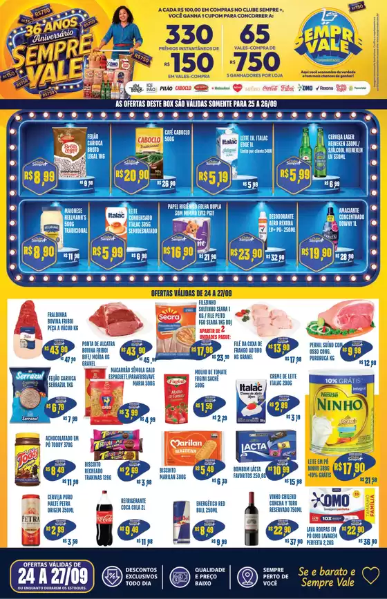 Catálogo Sempre Vale Supermercados | Encarte Sempre Vale Supermercados | 2026-09-24T00:00:00.000Z - 2026-09-27T00:00:00.000Z