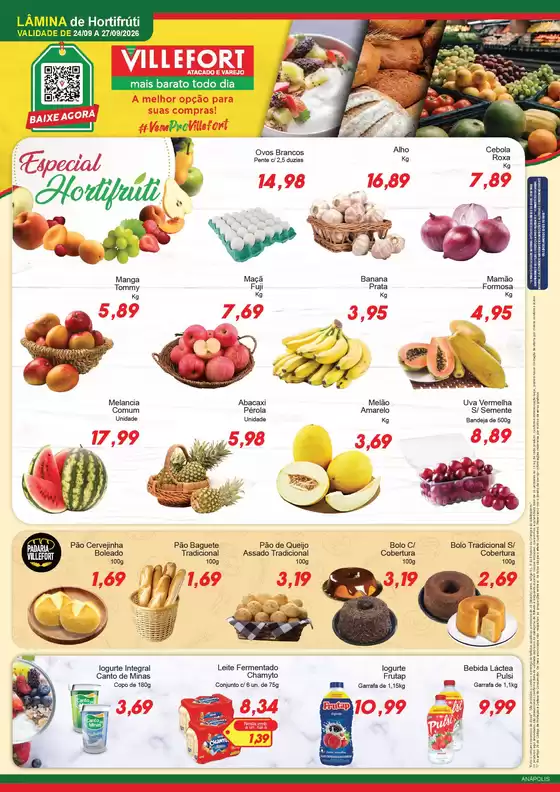 Catálogo Villefort Atacadista | Ofertas de Hortifruti | 2026-09-24T00:00:00.000Z - 2026-09-27T00:00:00.000Z